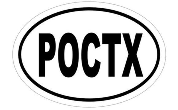 POCTX Oval Sticker